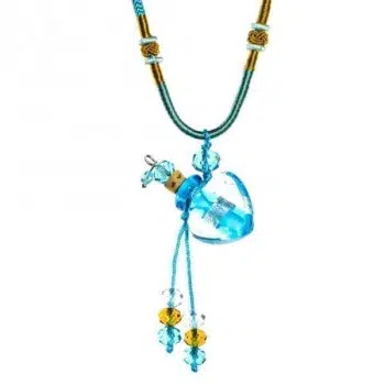 collier diffuseur huile essentielle Coeur Lagune