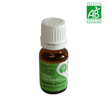 Huile essentielle Bio menthe poivrée